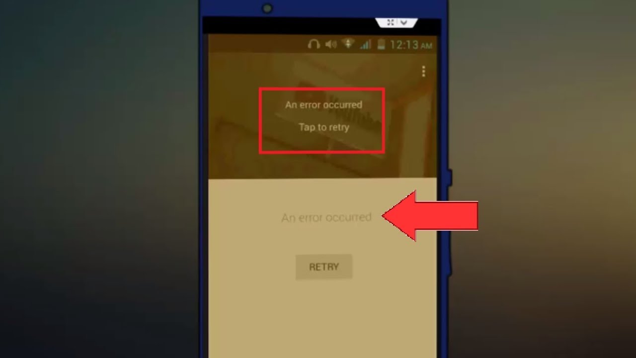 an error came about youtube android sign in