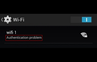 błąd potwierdzenia Wi-Fi androida