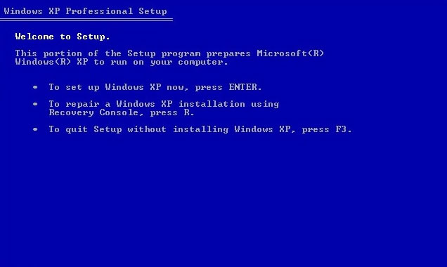 bootcfg kommando i Windows xp