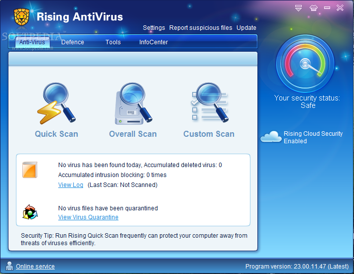 cara update manual rising antivirus