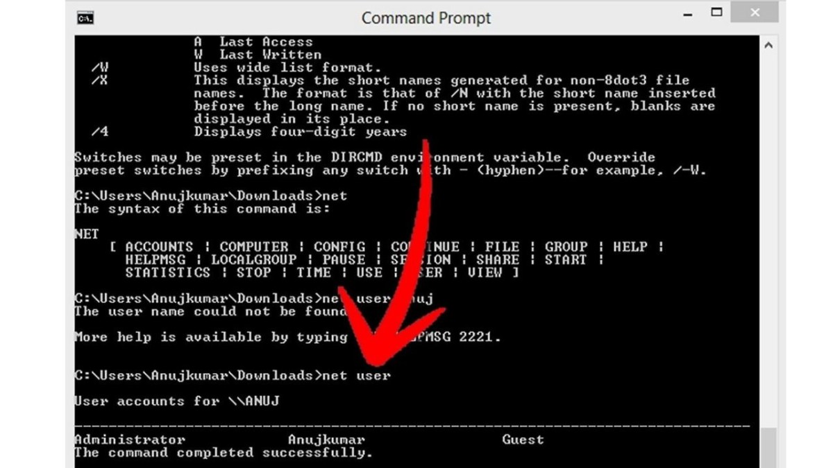 cli application command string interface werkt niet meer