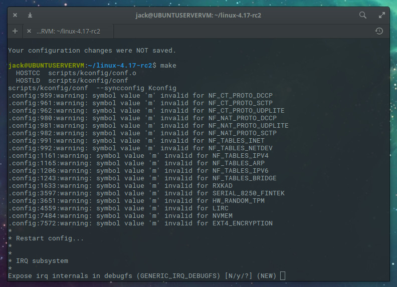 compilare kernel in the ubuntu