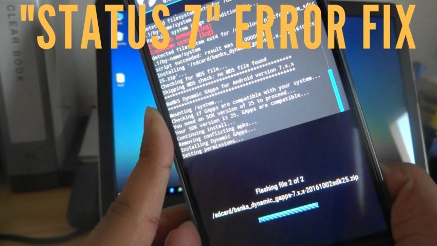 cyanogenmod 11 install error status 7