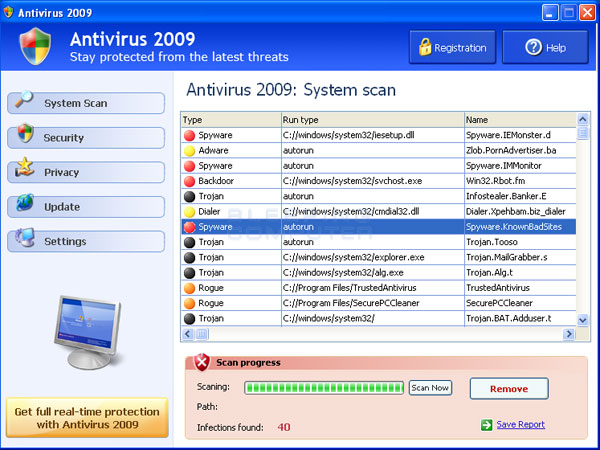 descargar malware 2009