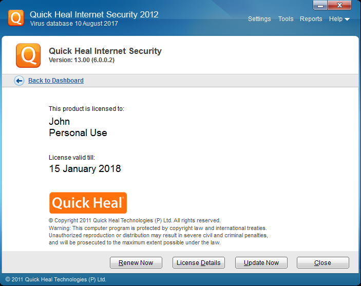 download the quick fix antivirus 2012