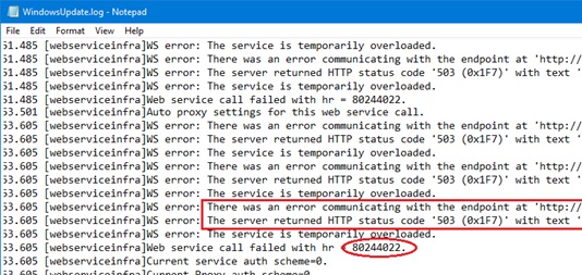 error 0x8007f004 server 2003