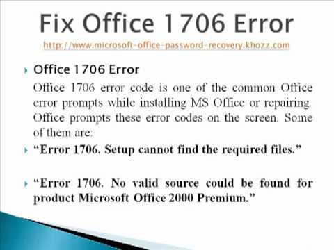 errore di Windows 1706 xp
