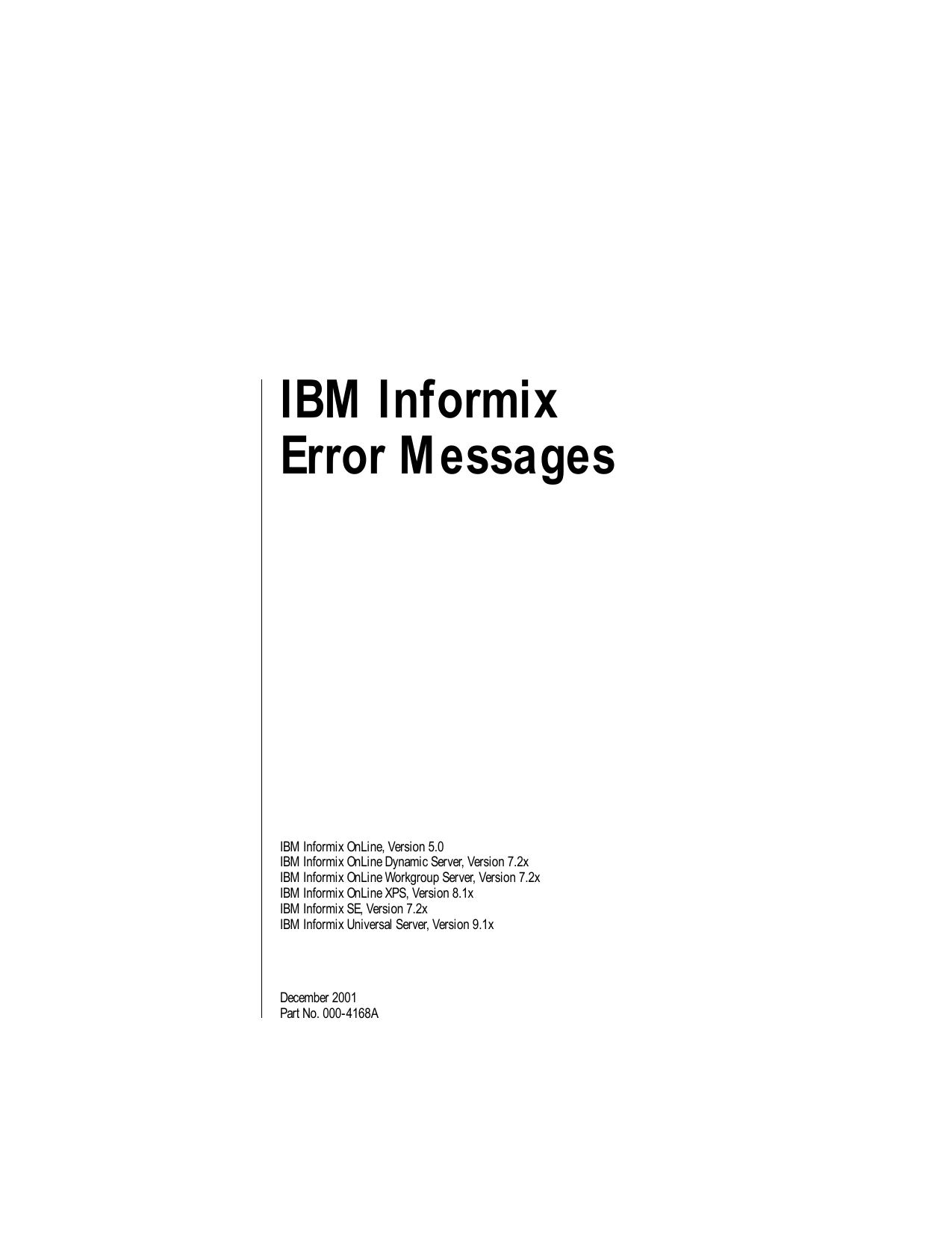 error 696 informix