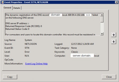Ereignis-ID 5781 Netlogon-Änderung der Registrierung