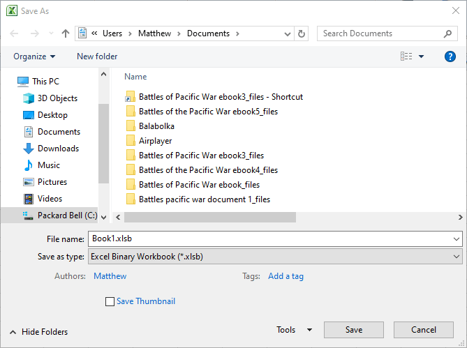 excel file not zipping