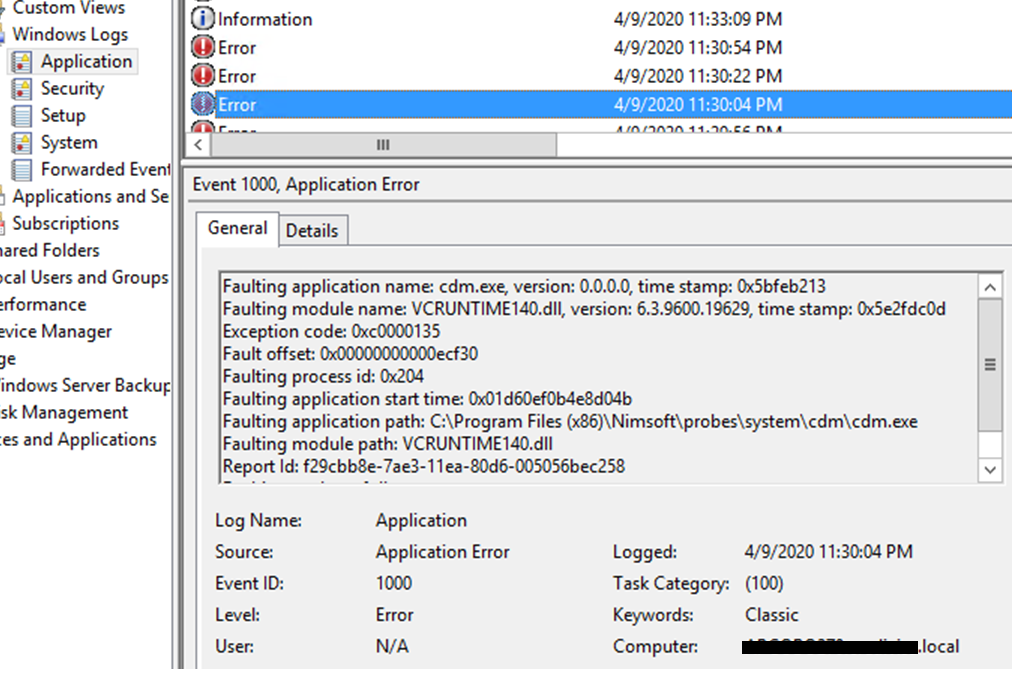 faulting loan application svchost exe version 5.1 2600.2180 faulting module