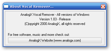 free stream vocal remover winamp
