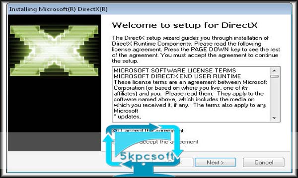 как на самом деле установить среду выполнения DirectX для конечных пользователей
