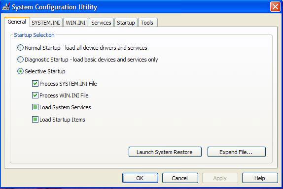 wie man Stamm-INI in Windows Vista repariert oder ersetzt