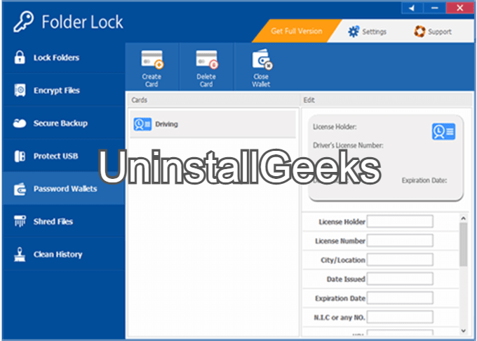 how to uninstall folder lock when it to windows 7