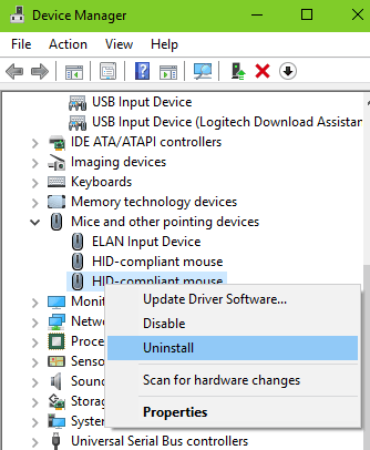 error de mouse compatible con logitech hid