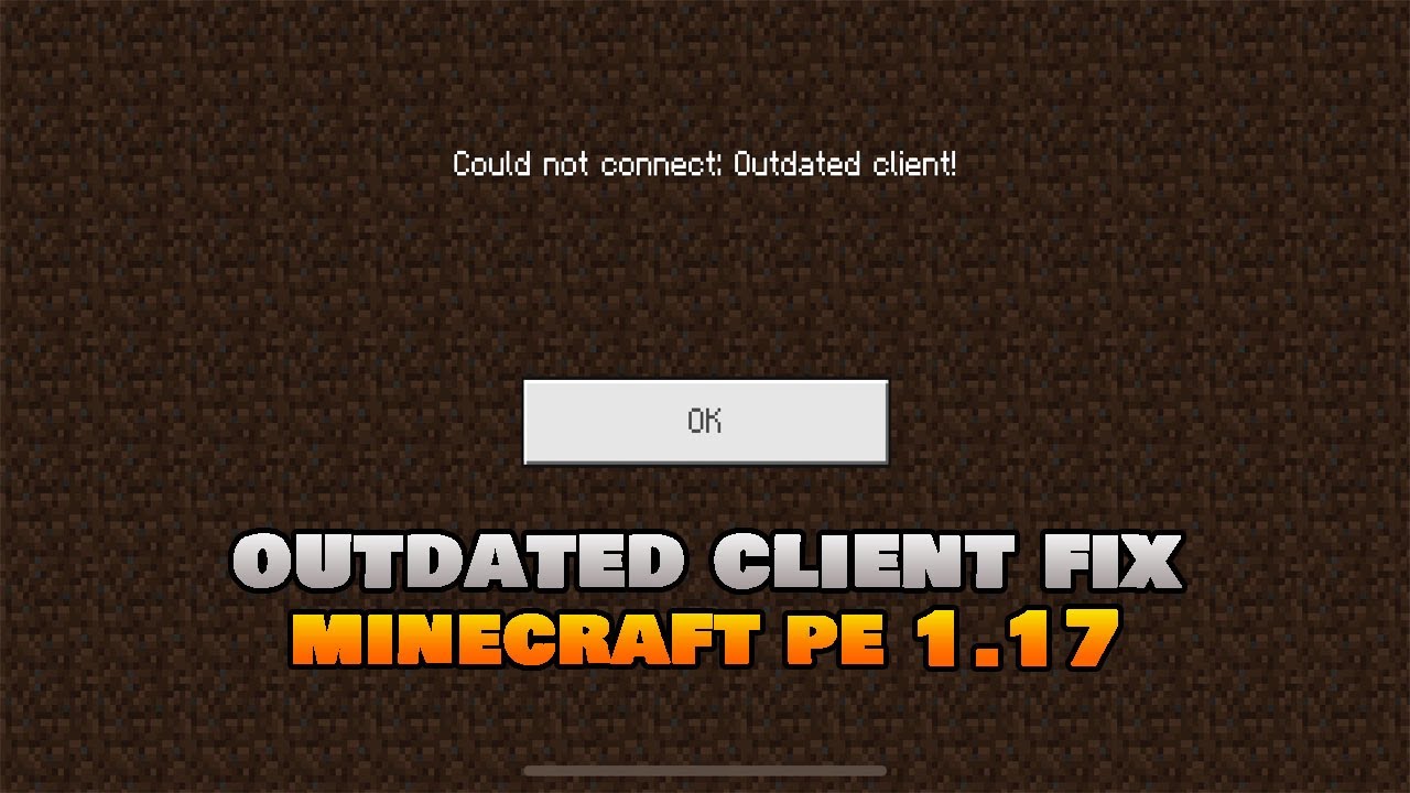 minecraft servere girerken desatualizado client error