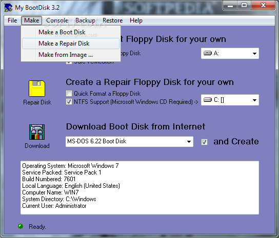 disco de inicialização NTFS com suporte a cd e dvd