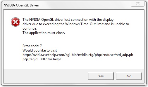 nvidia opengl-Unterstützung in Windows 7