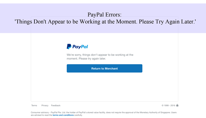 paypal error message 4011