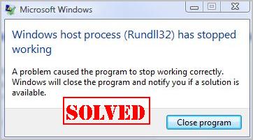 process Rundll32 Has Stopped
