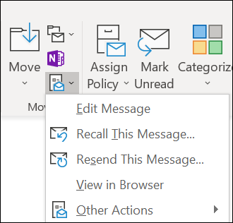 opnieuw verzenden van e-mail vanuit Outlook