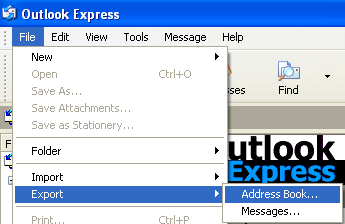 zapisz system adresowy w programie Outlook Express