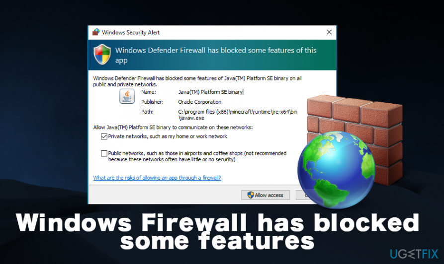 security firewall error