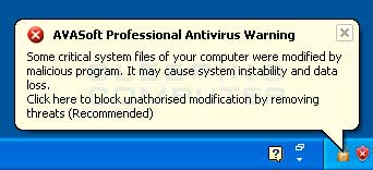 some critical system files of your computer were modified