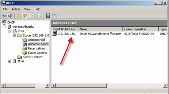 passos para configurar o dhcp presente no Windows Server 2008