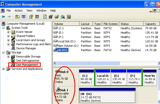 étapes pour partitionner un disque dur significatif dans Windows XP