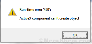 visual basic run time error 429