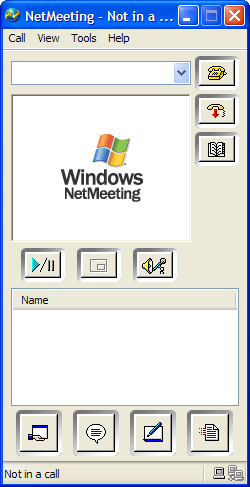 Windows xp에서 netmeeting을 찾을 수 있는 위치