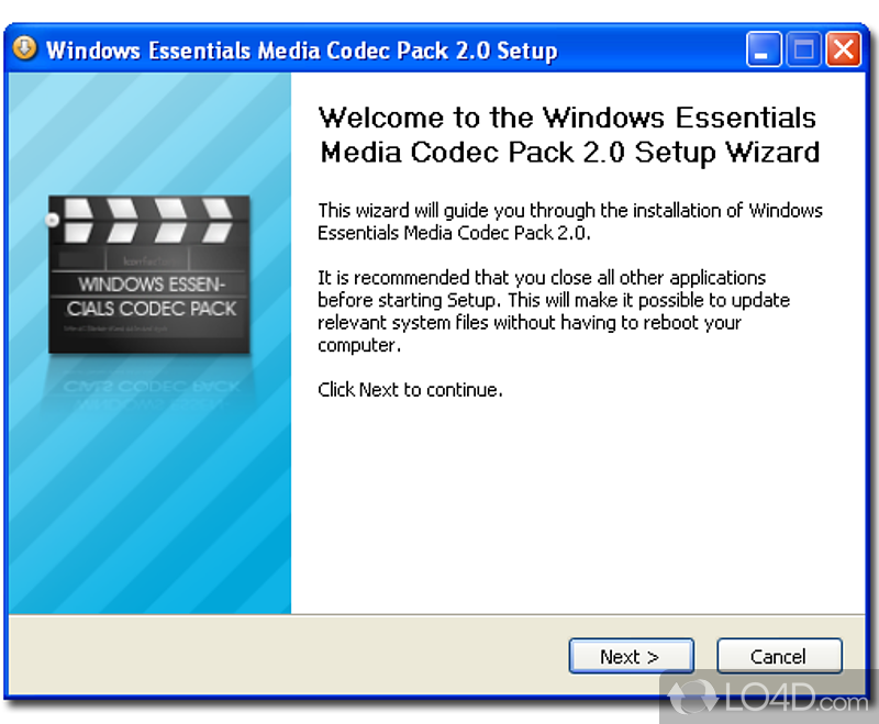 Windows Essential Media Channels Codec Pack 2.2