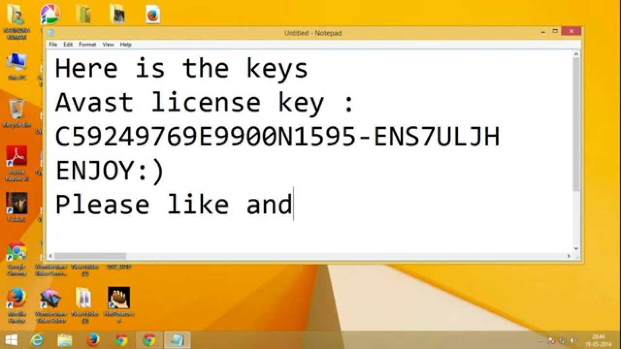 www avast antivirus license key