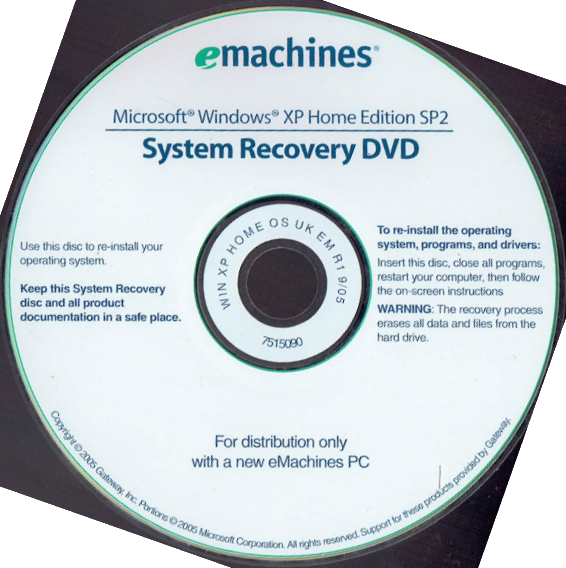 xp recovery disc download microsoft